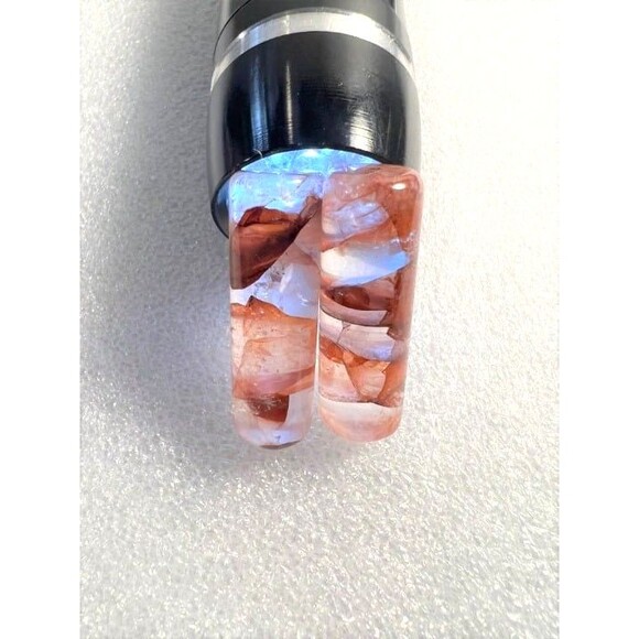 Beautiful Fire Quartz Mini Cylinders - Picture 5 of 6